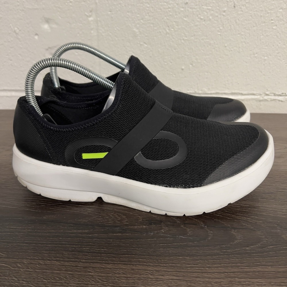 Oofos Oomg Low Mens Recovery Shoes Sz 10 Comfort Black Slip On Casual Sneakers